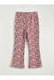 Nevaa Collection Plum Flower Patterned Girls' Sweatshirt and Leggings - 6