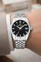 Steel Cord&Case Calendar Men's Wristwatch Wrist Bracelet Gift Silver-Black Zmdk1202 - 4