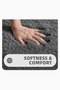 Plush Non-Slip Washable Bath Mat Toilet Set 3-Piece 50x80/50x60/40x45 (toilet lid) - 3