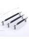 Furniture Drawer Kitchen Cupboard Cabinet Door Handle Handles Handle 128 mm Chrome Black Metal - 4