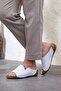 Women's Genuine Leather Extra Comfortable Wedge Heeled Slippers - 2