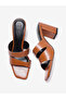 Women Block Heel Sandals with Wide Strap - 6