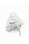 Silver Color 12Pcs(6 Pairs) Stainless Steel Earring Set 12