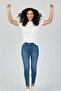 Women's Black 100% Cotton Stone T-Shirt Premium Stone Detailed Basic Tshirt - 4