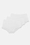 Women's White 3-Pack Wide-Ribbed Non-Marking Modal Panties 3m1906