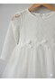 Special Occasion Baby Kids Dress with Tiny Bow and Tulle - 4