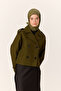 Women's Green Viscose Velora Scarf 161002-18 - 3