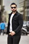 Men's Polo Collar Lined Jacket - 2