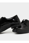 Men Black Patent Leather Wingtip Oxford Shoes - 3