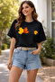 Autumn Leaf Printed Cotton Relaxed Fit Round Neck Unisex T-Shirt