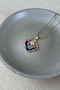 Enamel Pearl Flower Painting Necklace Pinterest Model Does Not Tarnish Shipped in Gift Box 45 cm - 2