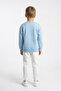 Unisex Kids Sweatshirt |   Crew Neck with Fleece Inside |   4-6 Years Old Baby Blue - 4