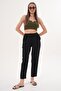 Women's Carrot Leg Linen Trousers - 260162 - 2