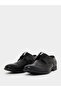 Men Black Leather Wingtip Oxford Shoes - 2