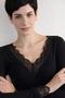 Modal Cashmere Lace Detailed Ultra Light Blouse - 2
