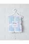 Baby Blue Textured Knit Blanket - 5