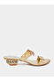 Women Golden Embellished Sandals