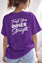 Trust Your Inner Strength Back Printed Cotton Relaxed Fit Round Neck Unisex T-Shirt