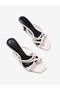 Women Strappy Flared Heel Sandals - 5