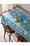 Souane Polycotton Tablecloth - Turquoise - 150X150 cm