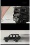 1:32 Mercedes G63 Brabus Metal Diecast Model Car - Pull and Drop Toy Jeep with Sound and Light, White - 5