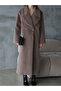 Faux Fur Coat with Belted Waist - 2