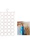 31 Hole Ring Rope Scarf Wraps Shawl Storage Holder Hook Hanger Decor Room