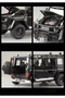 1:32 Mercedes G63 Brabus Metal Diecast Model Car - Pull and Drop Toy Jeep with Sound and Light, White - 4