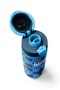 Navy Blue Colored Patterned Steel Thermos with Straw and Direct Drinking Feature 800 ml 38568 - 7