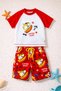 New Season Cute Character Printed Two-Piece Diving Fabric -Uv Protected-Boy'S-Shorts-Swimsuit