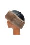 Serdar Model Leather Beret Fur Börk Women's Men's Börk - 2