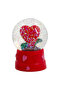Love Water Globe 4.5x4.5x6.5cm – Romantic Snow Globe with Heart & Glitter for Valentine’s Keepsake - 4
