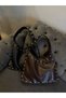 Women's Black Staple Patterned Casual Hand and Shoulder Bag - 5