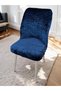 Velvet Large Oval Chair Cover |   Lycra, Washable, Stretchable and Elastic Chair Cover - 3