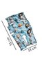 100% Cotton 3D Patterned Double-Sided Muslin & Pique Pompom Stroller Cover and Back Support Cushion Set - 6
