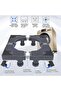 Ssonlun Fridge Washing Machine Stand, Universal Multi-Functional Movable Base stand