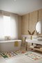 Non-Slip Base Modern Bathroom Mat Set |   Thin & Washable |   60X100 & 40X60 cm