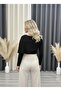 New Product Ottoman Fabric Women's Blouse with Ruffles and Accessory Details - 3