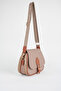 Women's 3-Compartment Snap Closure Long Strap Crossbody Shoulder Bag - 7
