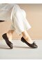 Noya Bowknot Detailed Knitted Patterned Thermo Sole Women's Babet - Casual and Stylish Comfortable Design - 3