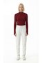 Women's 2-Piece Burgundy Finger Detail Semi-Turtleneck Blouse Opportunity Package - 5