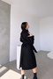 Women's Black Imported Fabric Cashmere Coat 2026 - 2