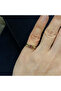Pink Baguette Stone Pinky-Finger Joint Marquise Ring - 2