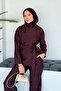 Zahra Pantsuit Set Plum - 4