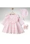 Lotus Baby Girl Embroidered Dress Newborn Luxury Dress Set - Hospital Take-Home and Mevlüt Outfit Set - 2