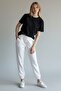 Women's Elastic Leg Modal Fabric (Lycra-Flexible) Sweatpants Black - 2