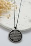 Black Hat Hilye-I Şerif & Ayetel Kürsi Thin Accordion Chain 316L 60 cm Stainless Steel Necklace - 4