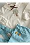 Handmade 100% Cotton Baby Boy Flying Balloon Embroidered Set Long Sleeve Shirt Romper Set - 2