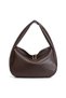 Women's Casual Soft Textured Bitter Brown Hobo Daily Hand and Shoulder Bag - 2