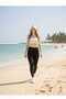 High Waist Tummy Control Sports Leggings Daily Use Flexible Fabric Comfortable Fit - 2